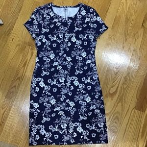 Blue/White Floral Dress